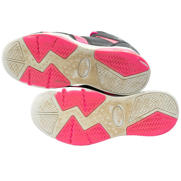 Girls Size 6 SHAQ Sneakers Shaquille O'Neal Empire Black Pink Basketball Shoes - Picture 8 of 9